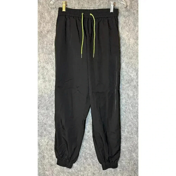 ASOS Womens Black Drawstring Joggers Size 4 - Picture 1 of 5